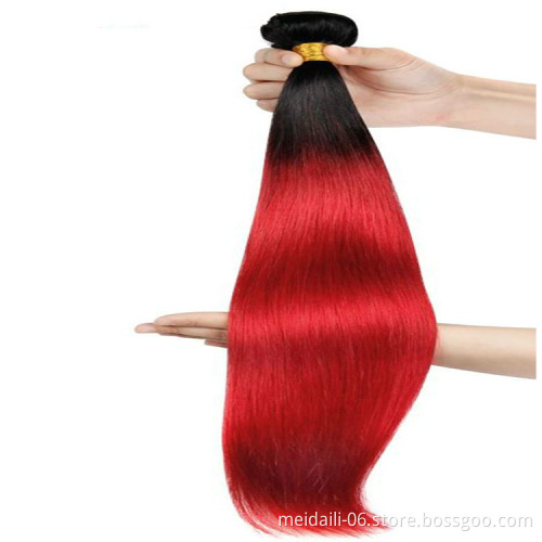 8 A Brazilian Hair Extension Colored Ombre Straight Hair Bundles, Silky Straight Wave Hair Bundle Vendors